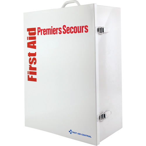 Armoire pour premiers soins SmartCompliance, R&eacute;pond &agrave; la norme CSA Z1220-17 type 3 environnements &agrave; haut risque, Moyen (26-50 travailleurs) Nassau Supply