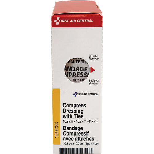 Recharge de bandages compressifs avec attaches SmartCompliance, 4" lo x 4" la Nassau Supply