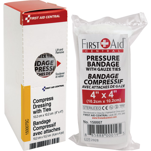Recharge de bandages compressifs avec attaches SmartCompliance, 4" lo x 4" la Nassau Supply