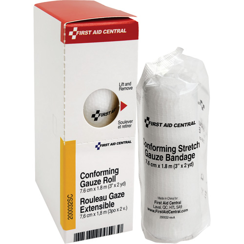 SmartCompliance&reg; Refill Conforming Stretch Gauze Bandage, Roll, 6' L x 3" W, Sterile, Medical Device Class 1 Nassau Supply