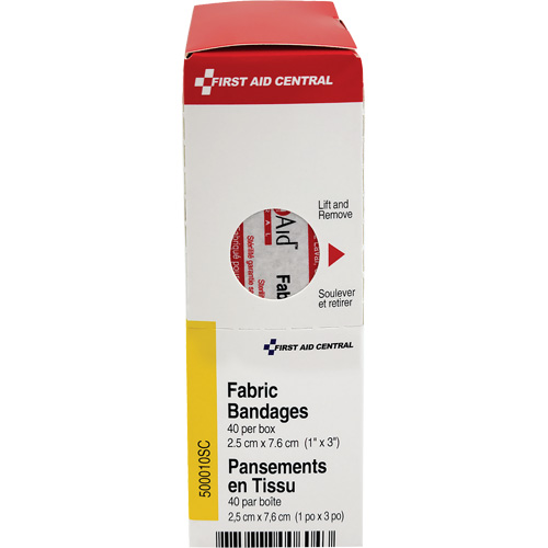 Recharge de bandages adh&eacute;sifs SmartCompliance, Rectangulaire/carr&eacute;e, 3", Tissu, Non st&eacute;rile Nassau Supply