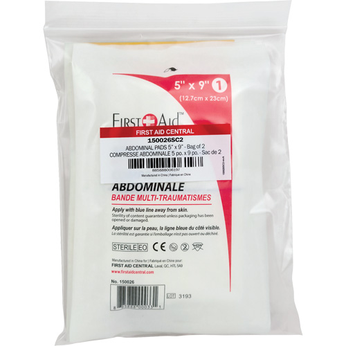 Recharge tampons pour trauma abdominal SmartCompliance Nassau Supply