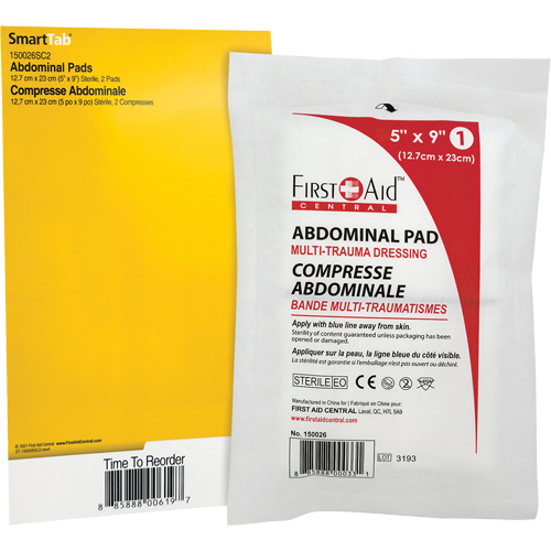 Recharge tampons pour trauma abdominal SmartCompliance Nassau Supply