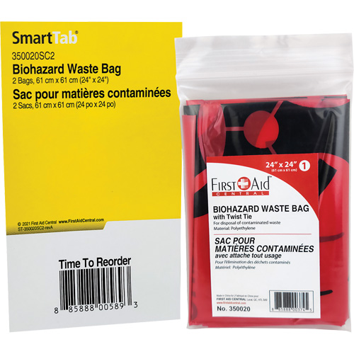 Recharge de sacs &agrave; d&eacute;chets SmartCompliance, Biorisque, 24" lo x 24" la Nassau Supply