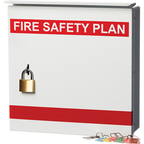 Boîte pour plan de s&eacute;curit&eacute; en cas d'incendie Nassau Supply