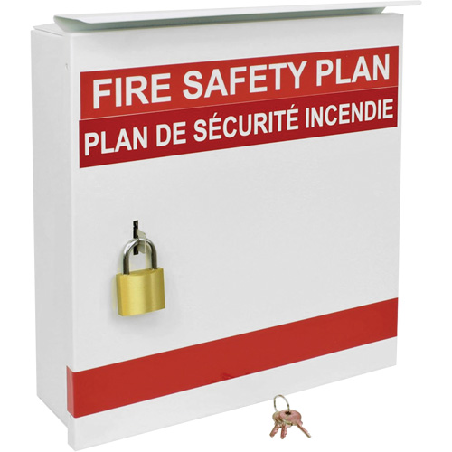 Boîte pour plan de s&eacute;curit&eacute; en cas d'incendie Nassau Supply