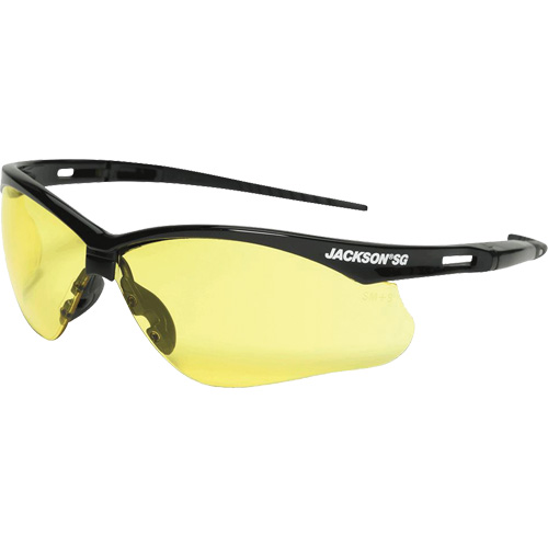 Lunettes de s&eacute;curit&eacute;, Lentille Ambr&eacute;e, Anti-&eacute;gratignures, ANSI Z87+/R&eacute;pond ou surpasse la norme CSA Z94.3 Nassau Supply