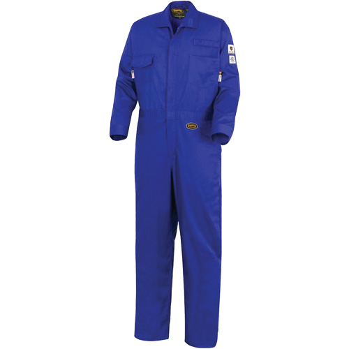 7779 FR-Tech&reg; 88/12 Arc Rated Flame Resistant Coveralls, Size 36, Royal Blue Nassau Supply