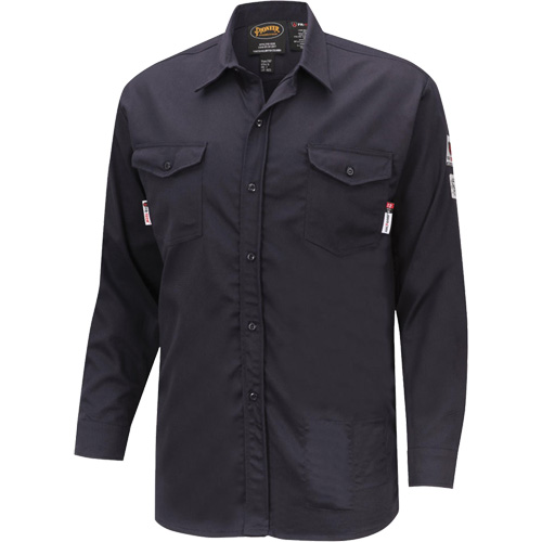 7742 Chemise de s&eacute;curit&eacute; ignifug&eacute;e FR-Tech, Petit, Bleu marin Nassau Supply