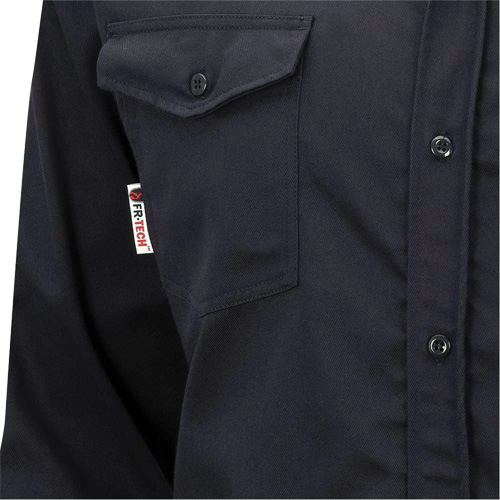 7742 Chemise de s&eacute;curit&eacute; ignifug&eacute;e FR-Tech, Petit, Bleu marin Nassau Supply