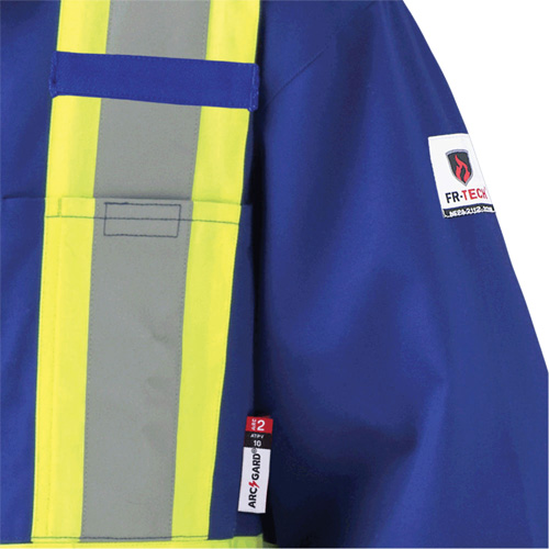 7706T Combinaison ignifuge FR-Tech avec fermetures &agrave; glissi&egrave;re aux jambes, Taille 40 (grand taille), Bleu royal, 9,7 cal/cm² Nassau Supply