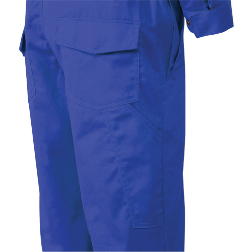 7706T Combinaison ignifuge FR-Tech avec fermetures &agrave; glissi&egrave;re aux jambes, Taille 40 (grand taille), Bleu royal, 9,7 cal/cm² Nassau Supply