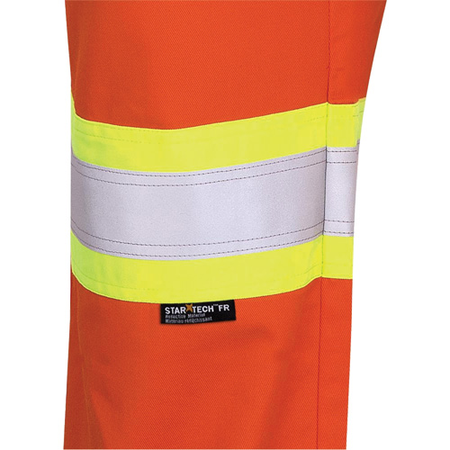 7763 Pantalon de s&eacute;curit&eacute; haute visibilit&eacute; r&eacute;sistant aux arcs &eacute;lectriques FR-Tech 88/12, 38, x 32, Orange haute visibilit&eacute;, 9,7 cal/cm² Nassau Supply