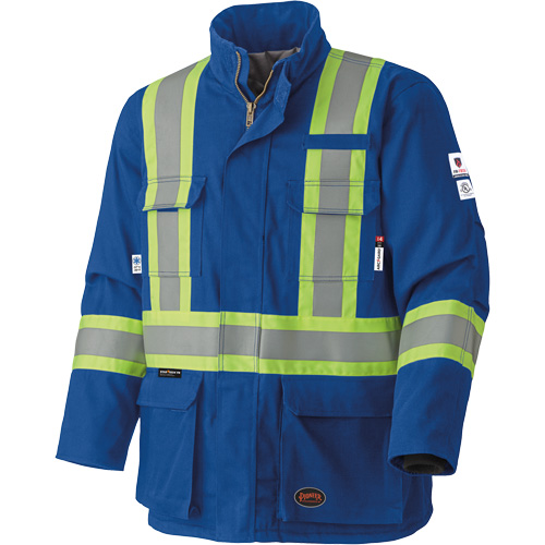 5523 Flame-Resistant Safety Parka, Small, Royal Blue, 58 cal/cm² Nassau Supply