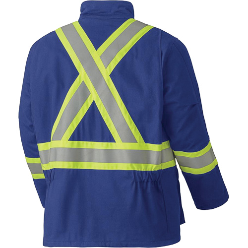 5523 Flame-Resistant Safety Parka, Small, Royal Blue, 58 cal/cm² Nassau Supply