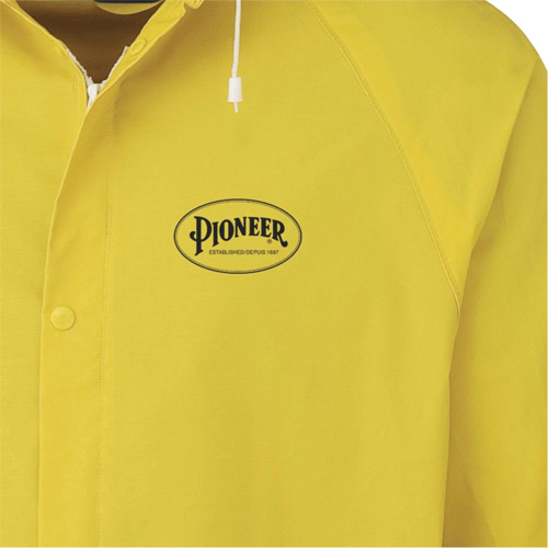 577J Rain Jacket, Polyester/PVC, Small, Yellow Nassau Supply
