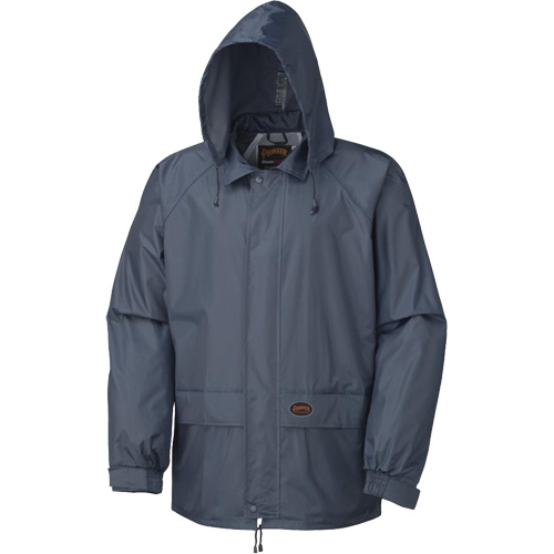 883 Rain Suit, Polyester/PVC, Small, Navy Blue Nassau Supply