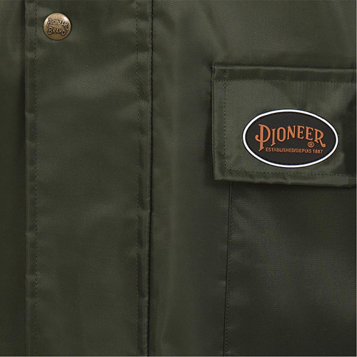 D8120J Nailhead Ripstop Tree Planter Hooded Jacket, Polyester/PVC, X-Small, Green Nassau Supply