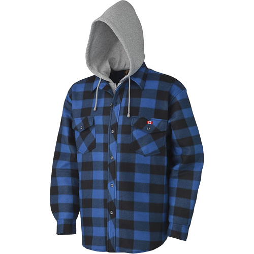 415SS Quilted Hooded Shirt, Men's, Small, Multi-Colour Nassau Supply