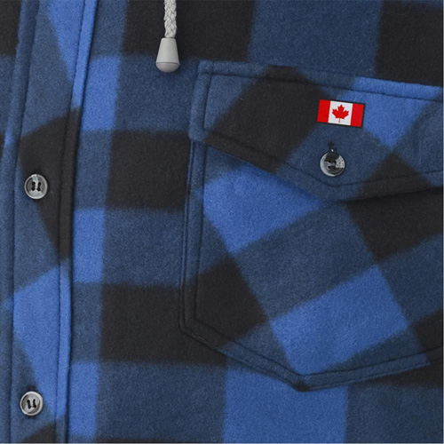 415SS Quilted Hooded Shirt, Men's, Small, Multi-Colour Nassau Supply