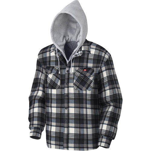 415BG Quilted Hooded Shirt, Men's, X-Small, Multi-Colour Nassau Supply