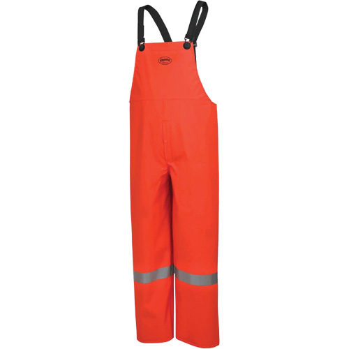 576P FR Safety Bib Pants, Small, High Visibility Orange Nassau Supply