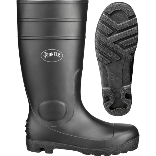 1011 Safety Boots, PVC, Size 10, Puncture Resistant Sole Nassau Supply