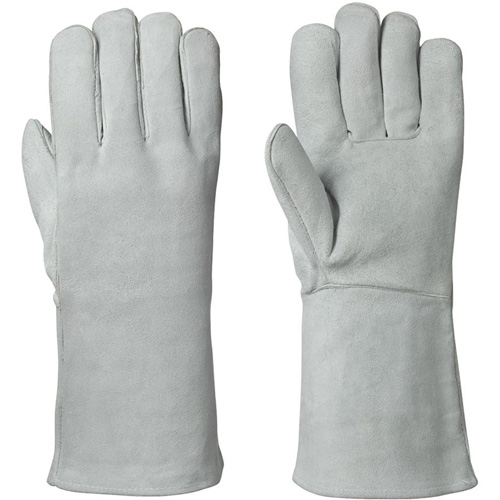 830 Fleece-Lined Welder's Gloves, Split Cowhide, Size Medium Nassau Supply