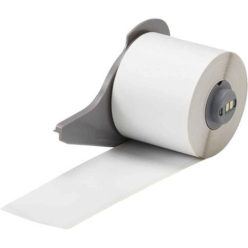 Ruban adh&eacute;sif permanent toutes saisons pour &eacute;tiquettes, Vinyle, Blanc, Largeur de 2" Nassau Supply