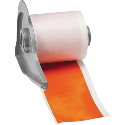 All-Weather Permanent Adhesive Label Tape, Vinyl, Orange, 2" Width Nassau Supply