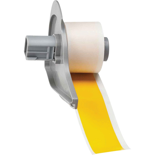 All-Weather Permanent Adhesive Label Tape, Vinyl, Yellow, 1" Width Nassau Supply