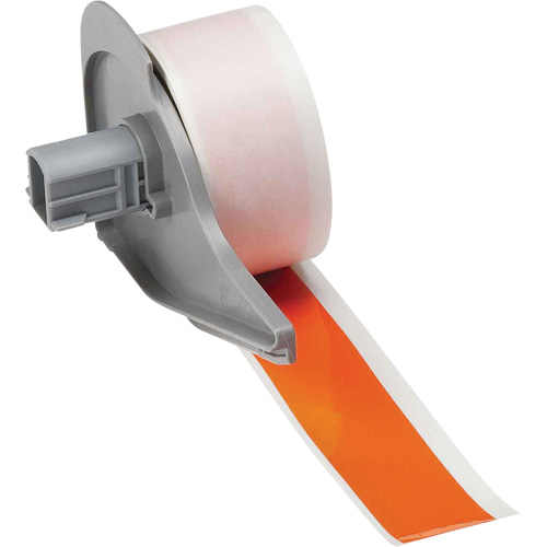 All-Weather Permanent Adhesive Label Tape, Vinyl, Orange, 1" Width Nassau Supply