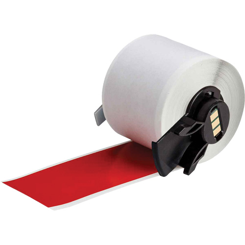 Multi-Purpose Label Tape, Vinyl, Red, 1.9" Width Nassau Supply