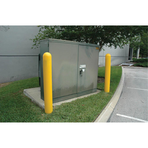 Ultra-Post Protector&reg;, 4" Dia. x 52" L, Yellow Nassau Supply