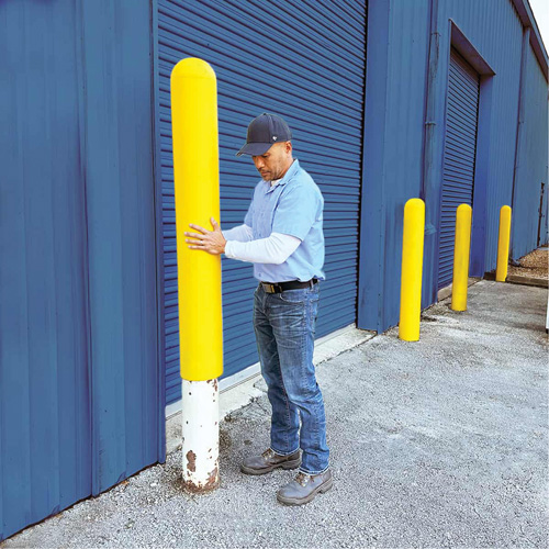 Ultra-Post Protector&reg;, 4" Dia. x 52" L, Yellow Nassau Supply