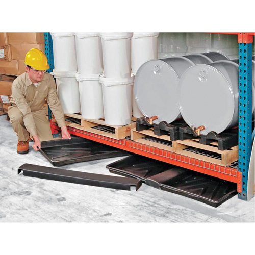 Triple-Tray Ultra-Rack Containment Tray&reg;, 72" L x 44" W x 2.8" H, 24 US gal. Spill Capacity Nassau Supply