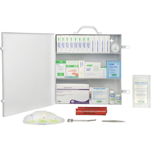 First Aid Kit, Meets CSA Z1220-17 Type 2 Low-Risk Environment, Large (51-100 Workers) Nassau Supply