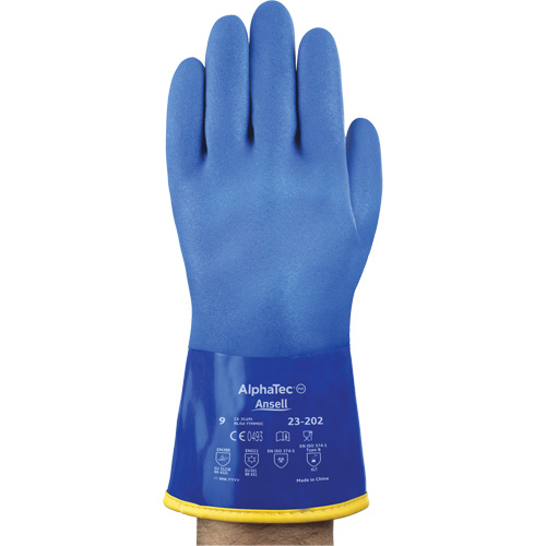 Gants jetables AlphaTec 23-202, Taille 8, 11,8" lo, Coton, Doublure en Molleton Nassau Supply