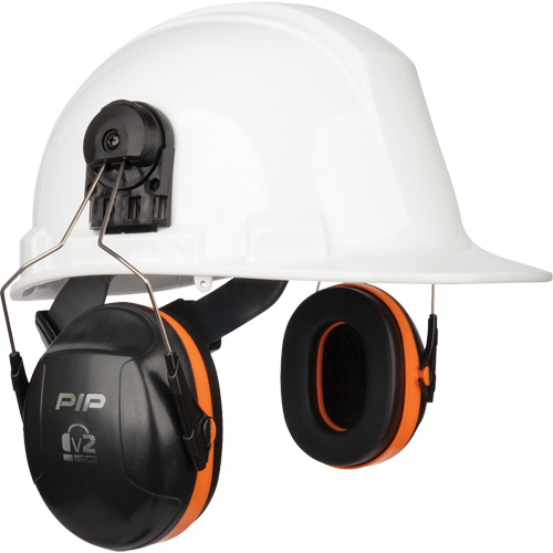 Coquilles antibruit passives V2 Dynamic, Fixation pour casque, 24 NRR dB Nassau Supply