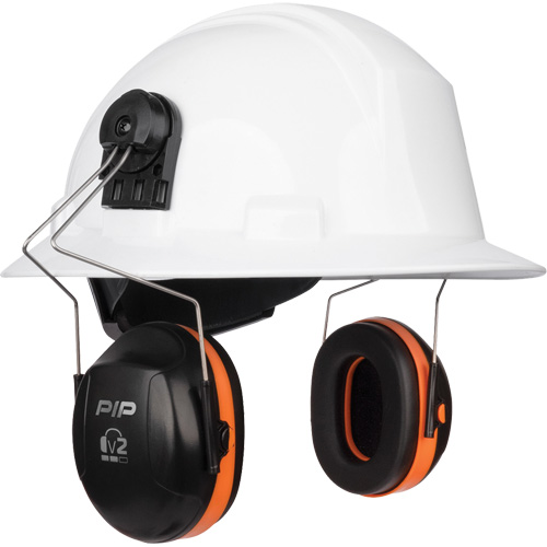 Dynamic V2 Passive Ear Muffs, Cap Mount, 25 NRR dB Nassau Supply