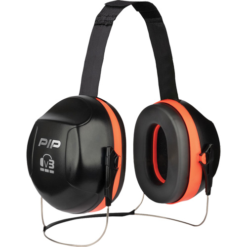 Dynamic V3 Passive Ear Muffs, Neckband, 27 NRR dB Nassau Supply