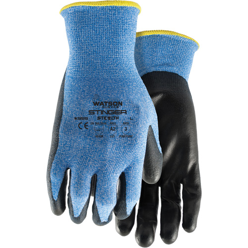 Gants anticoupures 359 Stealth Stinger, Taille T-petit, Calibre 15, Rev&ecirc;tement Polyur&eacute;thane, Enveloppe en Fibre de verre/Nylon/Spandex, ASTM ANSI niveau A2/EN 388 niveau B Nassau Supply