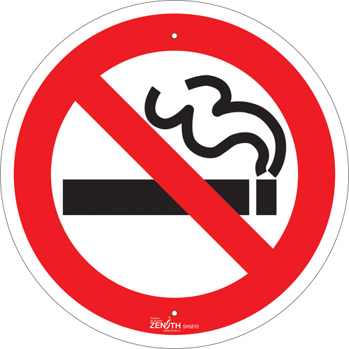 No Smoking CSA Standard Safety Sign, 12" x 12", Aluminum, Pictogram Nassau Supply