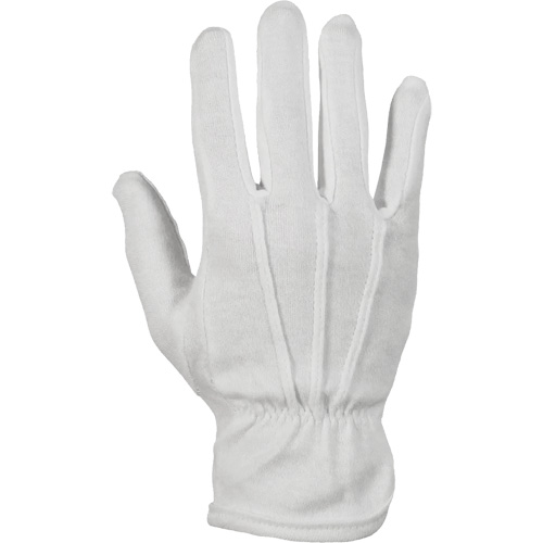 Classic Inspectors Parade Gloves, Cotton/Nylon, Unhemmed Cuff, 8/Medium Nassau Supply