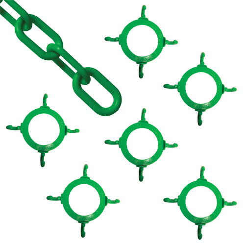 Ensemble de connecteurs de chaîne pour c&ocirc;nes, Vert Nassau Supply