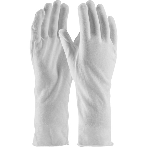 CleanTeam&reg; Premium Inspection Gloves, Cotton, Unhemmed Cuff, One Size Nassau Supply