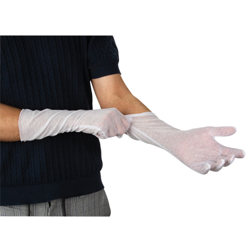 Lightweight Inspection Gloves, Poly/Cotton, Hemmed Cuff, Men's Nassau Supply