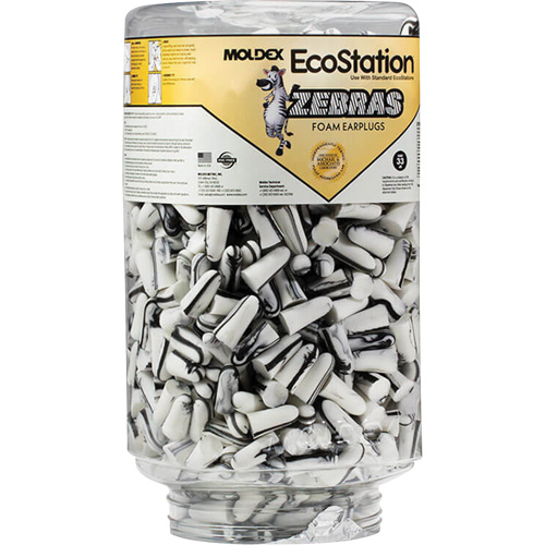 Zebras Disposable Earplugs Refill for EcoStation&reg;  Earplug Dispenser, Bulk - Canister Nassau Supply