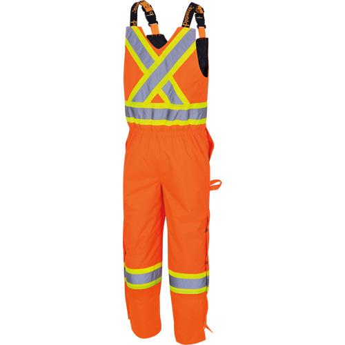 5040 Waterpoof Quilted Safety Overalls, Polyester, Small, High Visibility Orange Nassau Supply