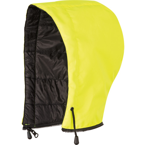 5771H Capuchon pour manteau de s&eacute;curit&eacute; haute visibilit&eacute; r&eacute;versible, Jaune lime haute visibilit&eacute;, Nylon/Polyester Nassau Supply